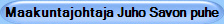 Maakuntajohtaja Juho Savon puhe  